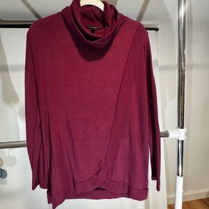 Banana Republic Women's purple Cowl Neck Sweater